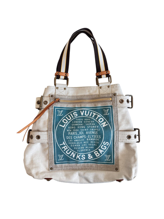 Louis Vuitton Cruise Line Globe Shopper Cabas Tote MM 2014