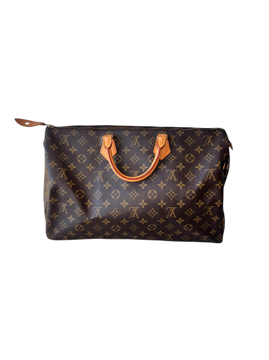 Louis Vuitton Monogram Canvas Speedy 40 from 1992 w/Lock & Key