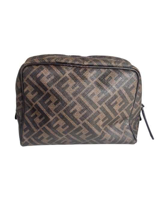 Fendi Monogram Coated Canvas Makeup/Toiletry Pouch