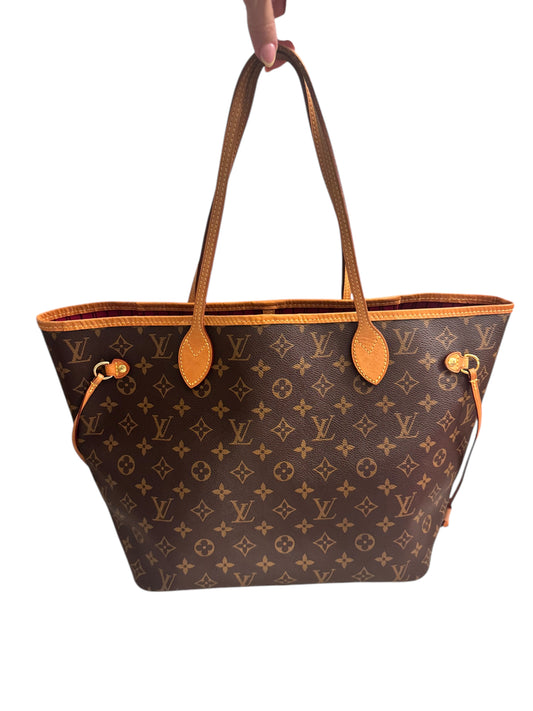 Louis Vuitton Monogram Canvas Neverful MM Fuschia Interior 2018