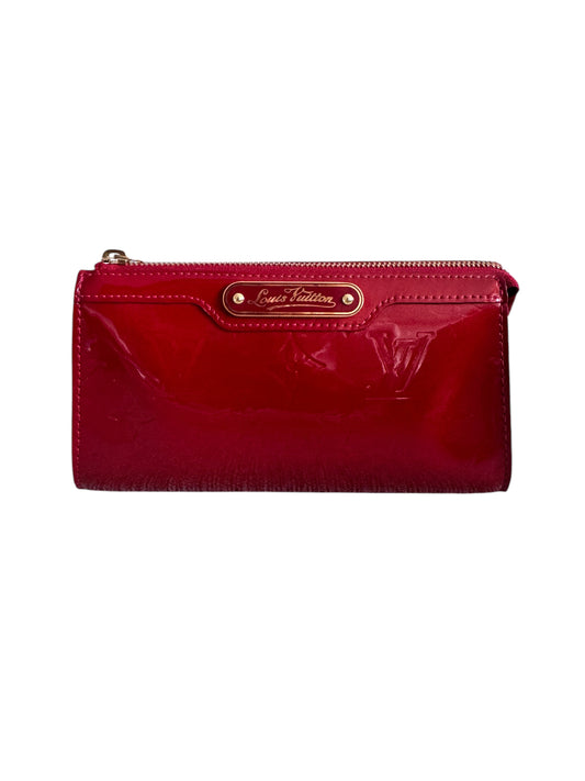 Louis Vuitton Monogram Vernis Trousse Cosmetic Pouch Red 2008
