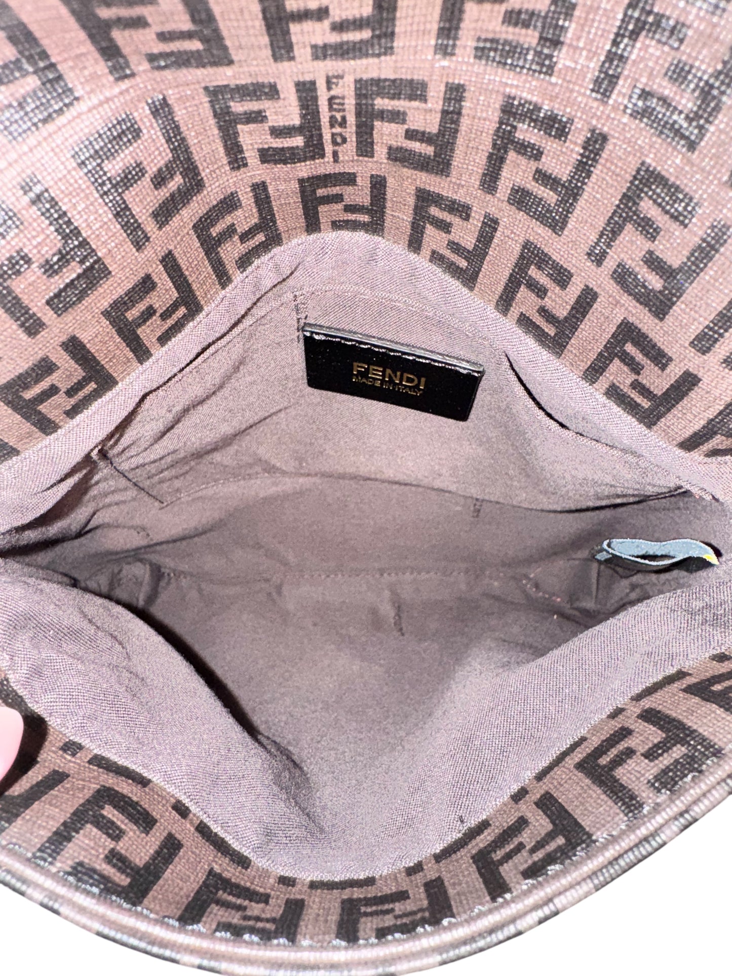 Fendi Coated Canvas Zucchino Spalmati Crossbody Bag