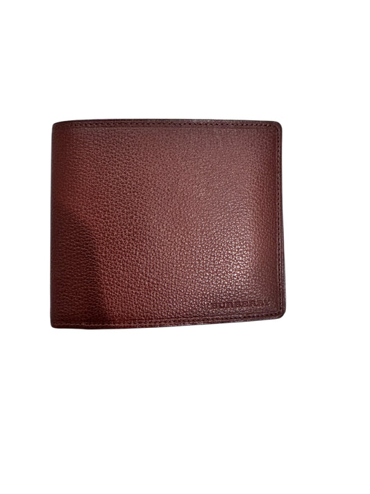 Burberry Leather Bifold Wallet Brown (Full Set)