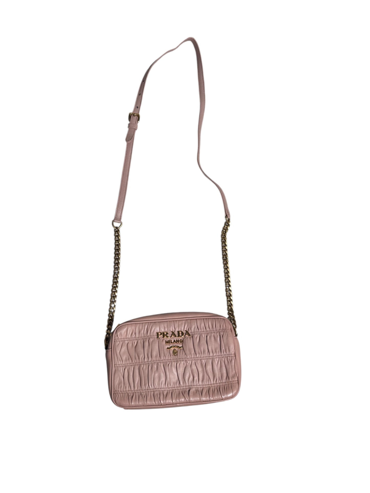Prada Nappa Leather Gaufre Camera Crossbody Bag