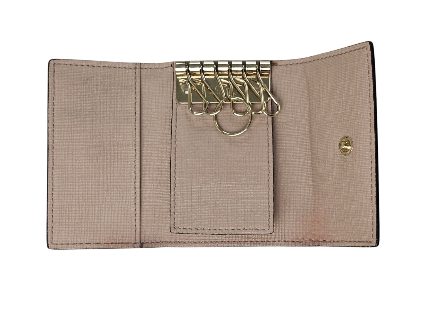 Gucci GG Supreme Canvas 6 ring Belted Key Holder