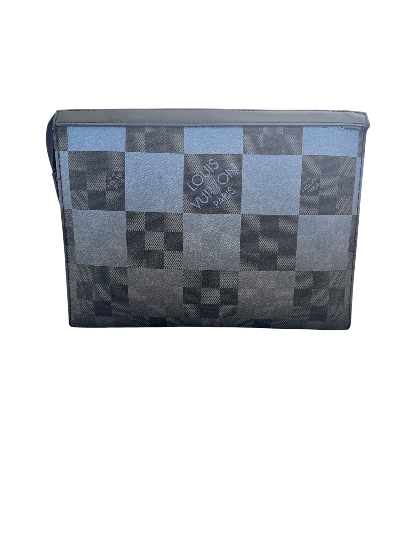 Louis Vuitton Canvas Damier Graphite Pochette Voyage MM Limited Edition Clutch 2020
