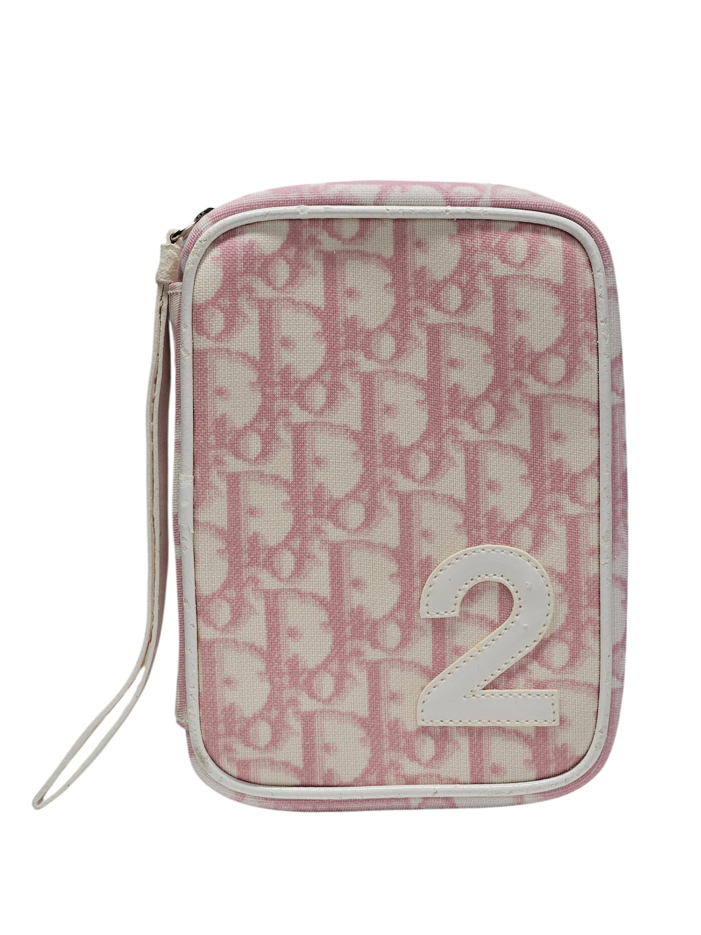 Christian Dior Coated Canvas Trotter Print Cosmetic Pouch