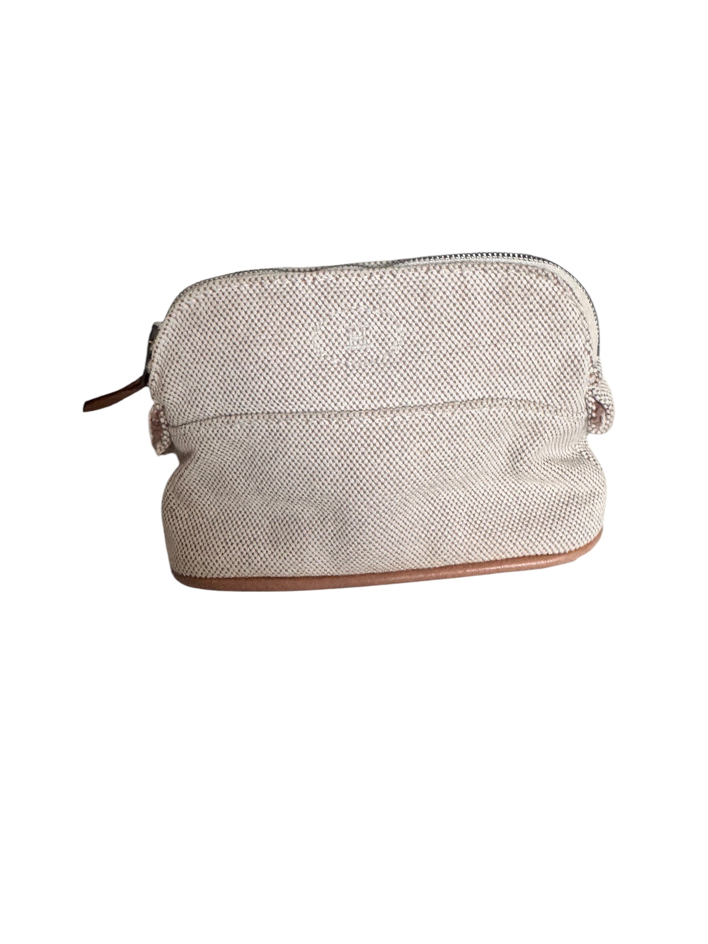 Hermes Toile Bolide Canvas Cosmetic Pouch