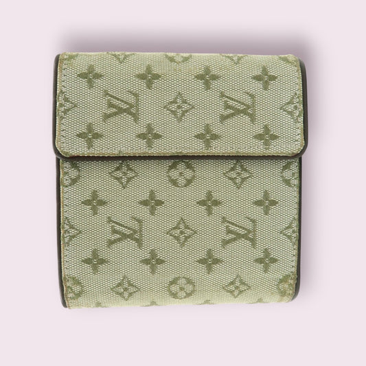 Louis Vuitton Mini Lin Porte Billets Carte Compact Wallet 2002