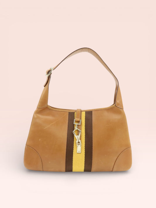 Gucci Leather Vintage Jackie O Shoulder Bag