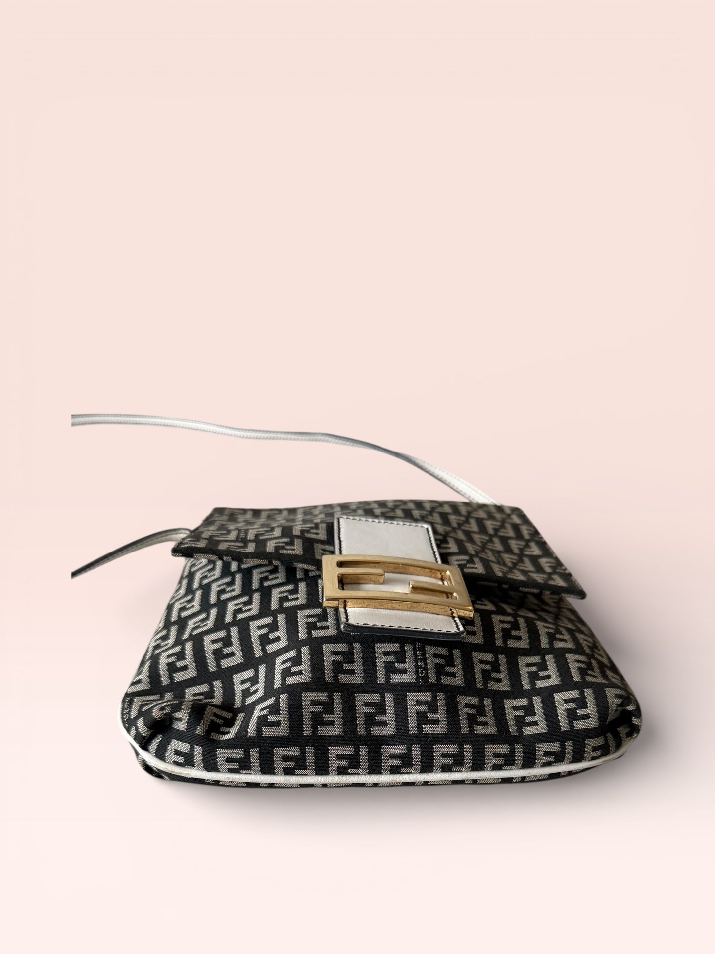 Fendi FF Canvas Zucchino Crossbody Bag