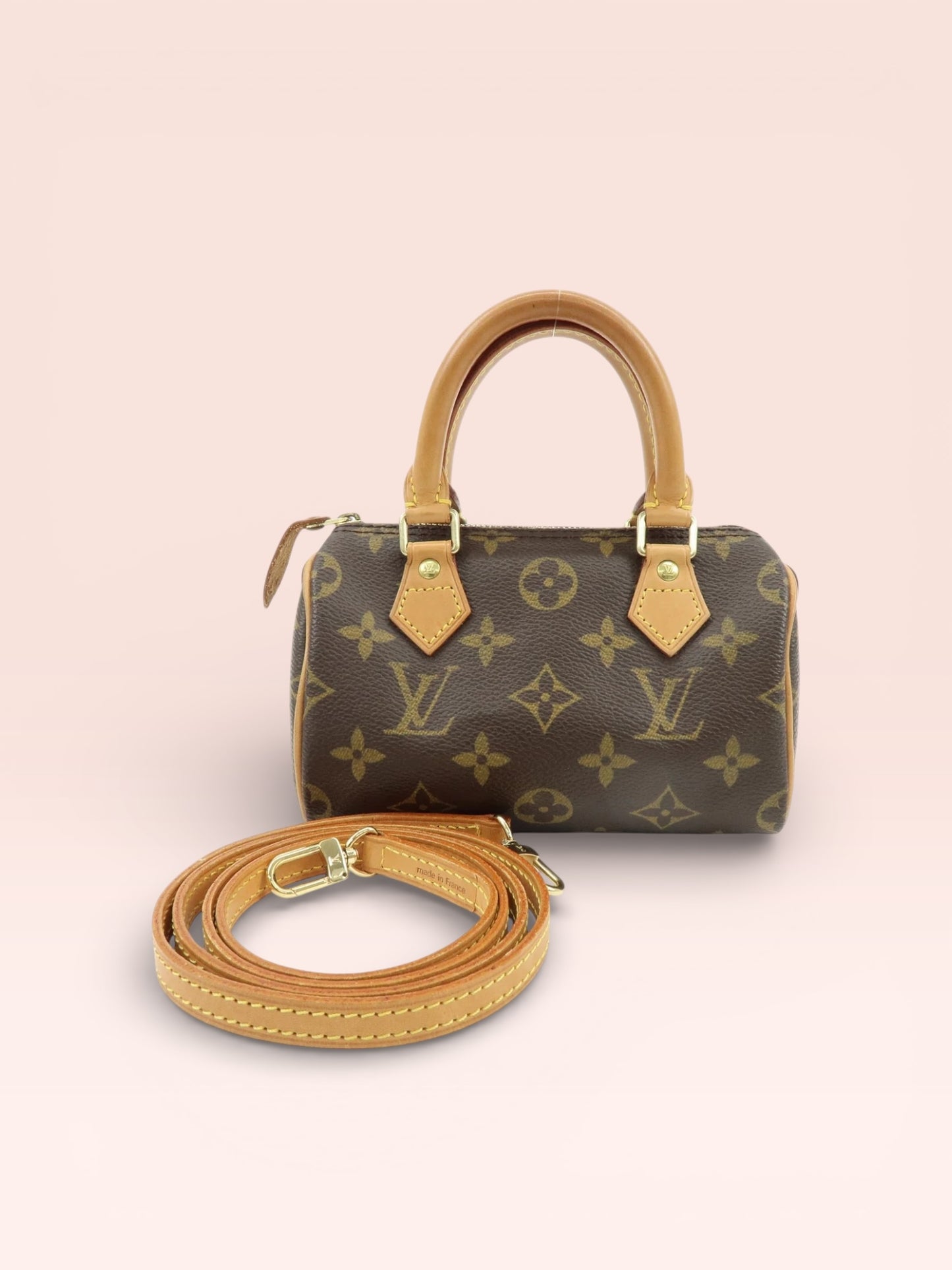 Louis Vuitton Monogram Canvas Mini Speedy w/ Strap 2002