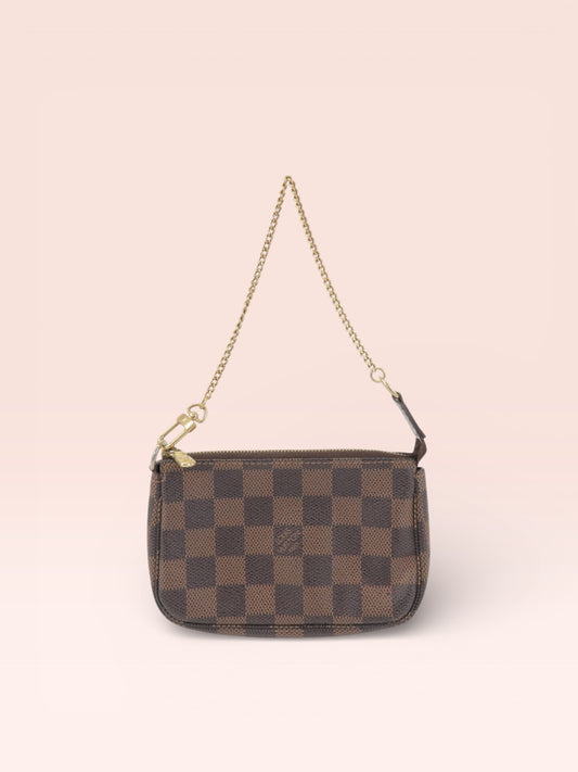 Louis Vuitton Canvas Damier Ebene Mini Pochette 2006