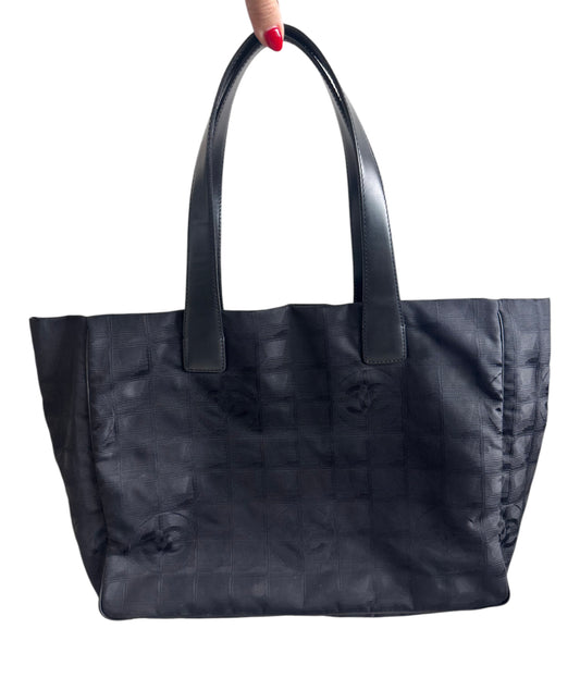 Chanel New Travel Line Nylon Tote (Black)
