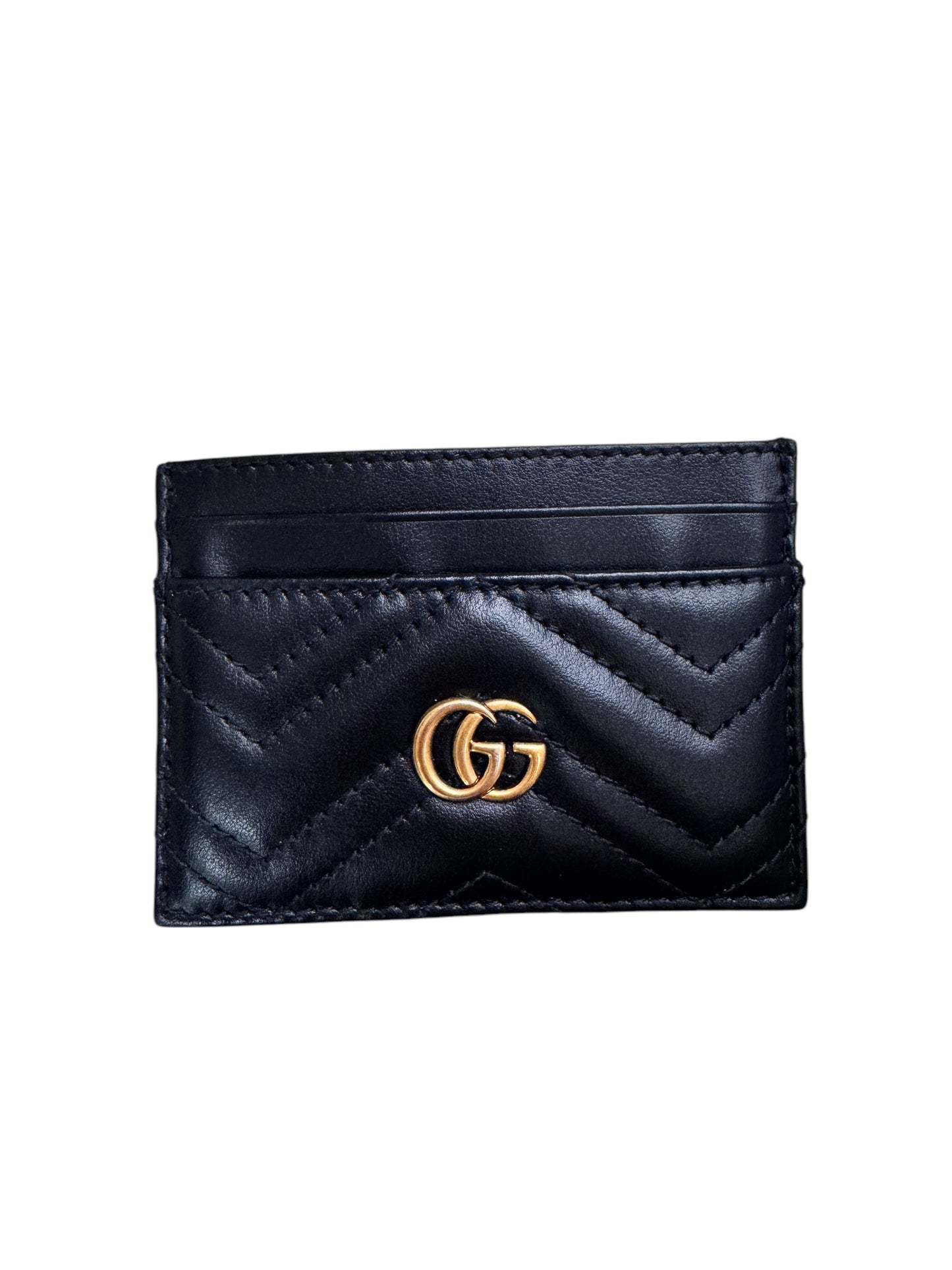 Gucci GG Marmont Card Holder Waller (Black)