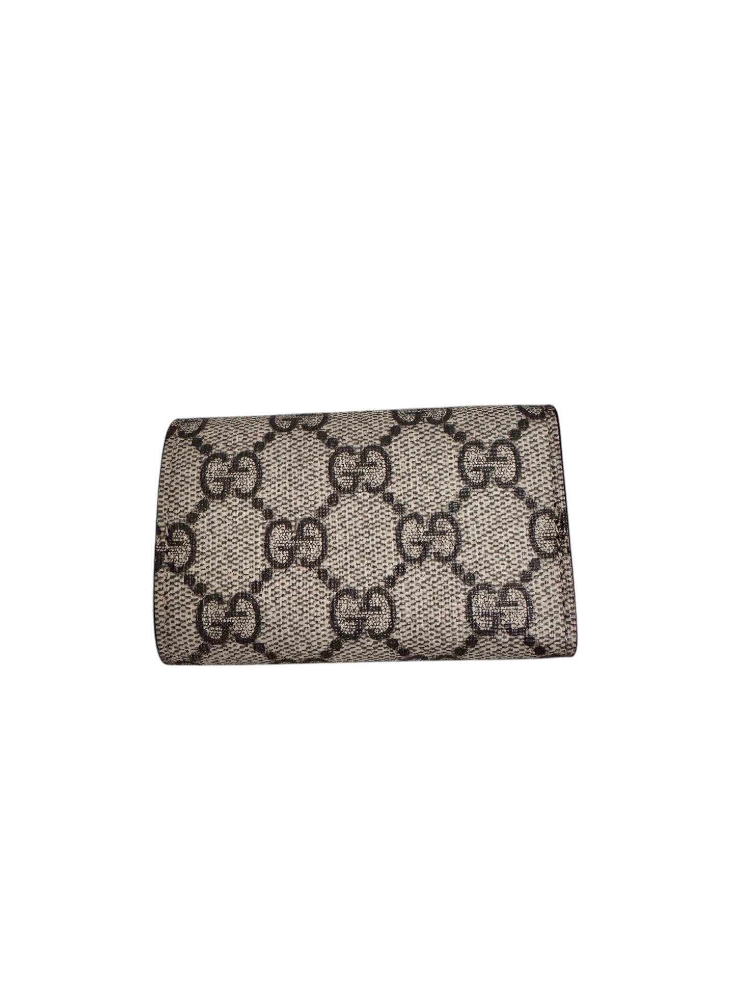 Gucci GG Supreme Coated Canvas 6 Key Case (Beige/Brown)