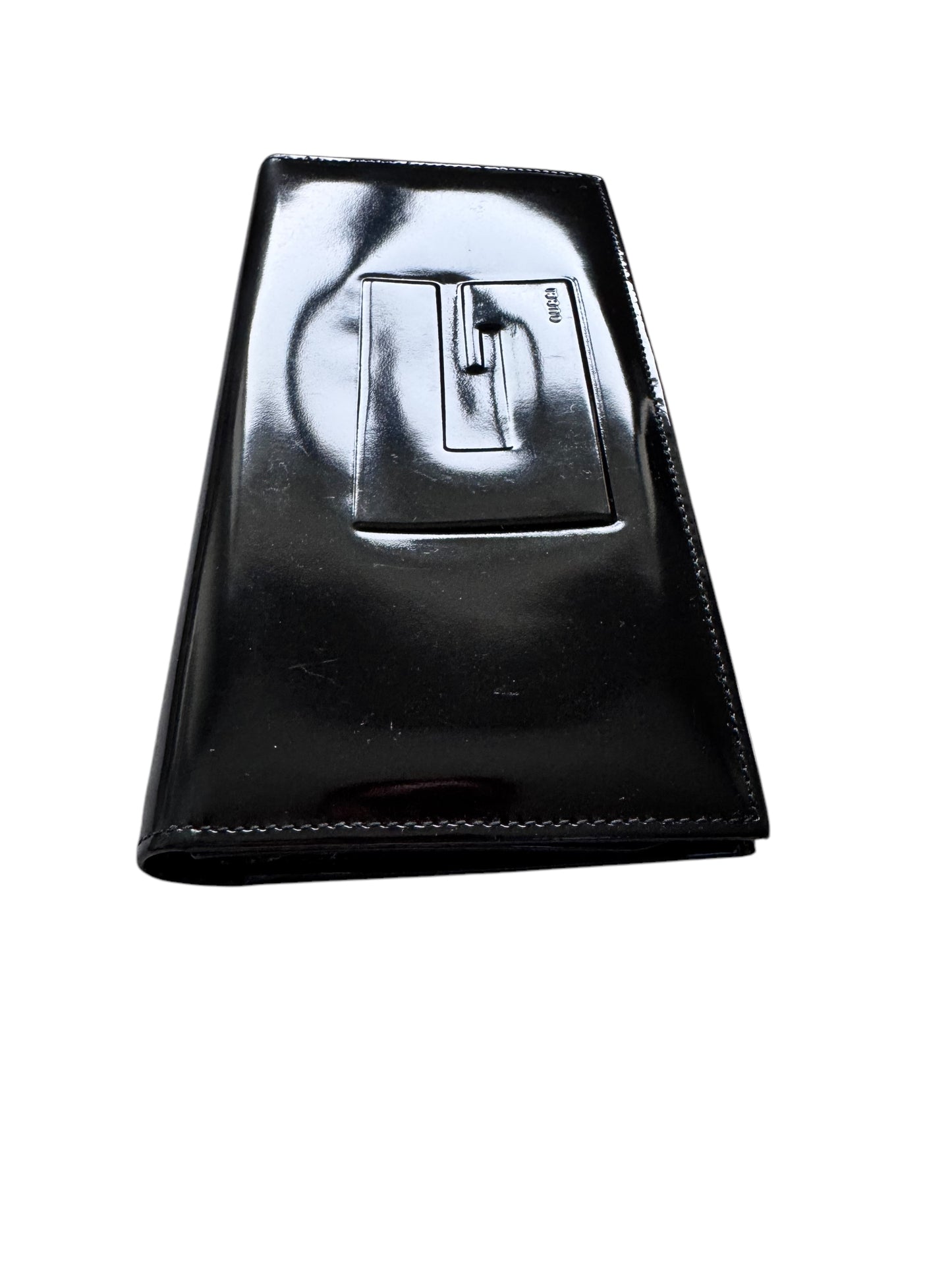 Gucci Patent Leather Vintage Long Wallet - Black
