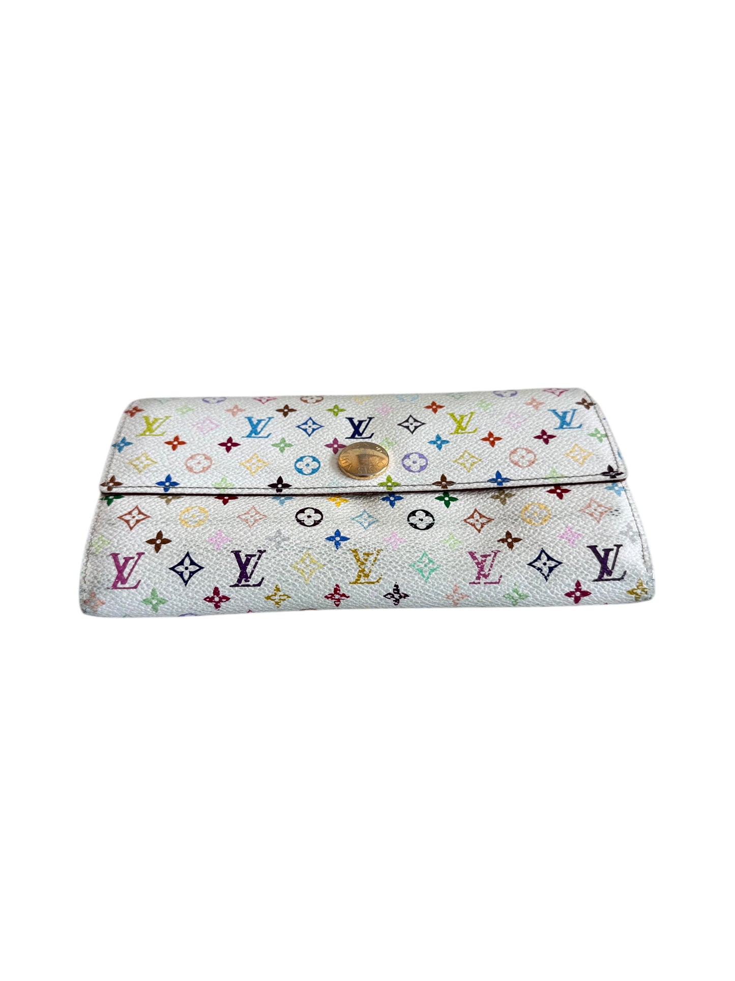 Louis Vuitton X Takashi Murakami Multi Color Sarah Wallet 2009