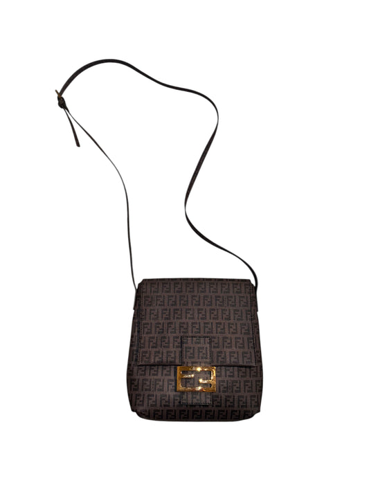 Fendi Coated Canvas Zucchino Spalmati Crossbody Bag
