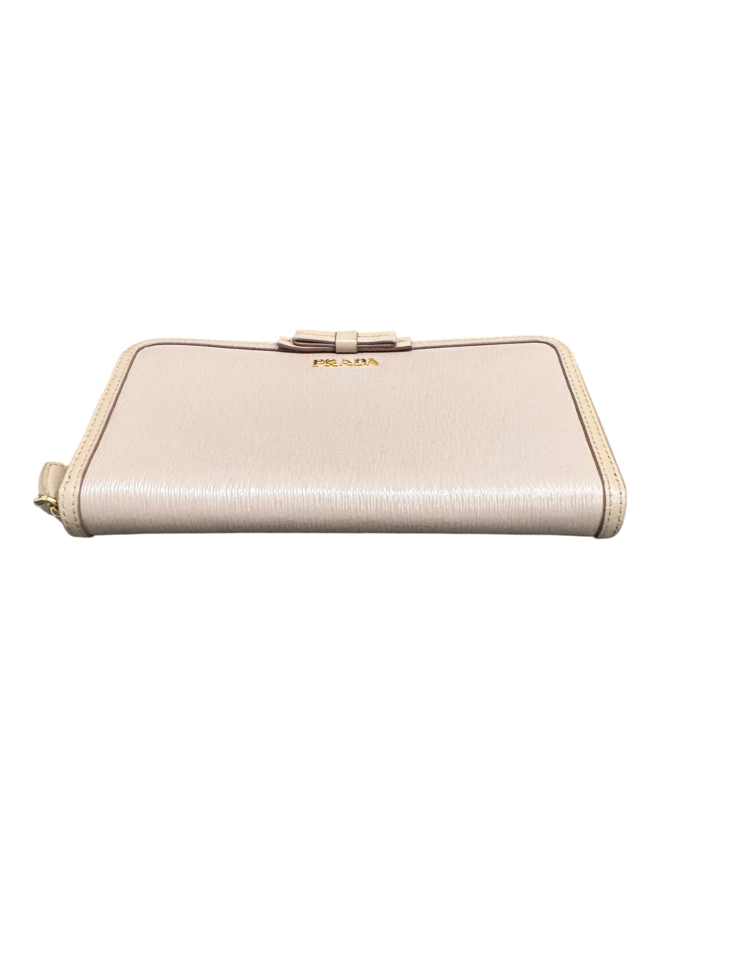 Prada Saffiano Leather Continental Zip Long Wallet