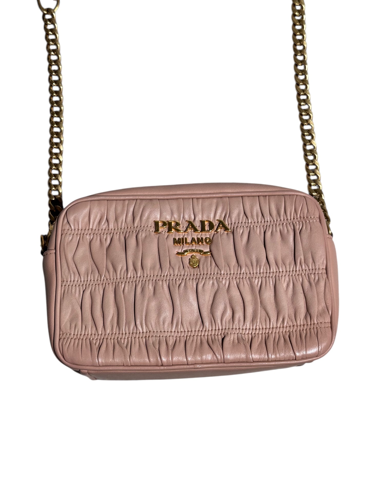 Prada Nappa Leather Gaufre Camera Crossbody Bag
