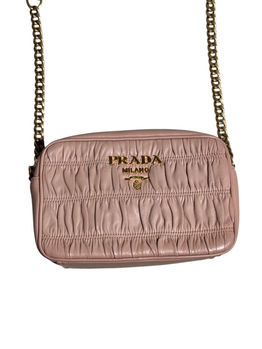 Prada Nappa Leather Gaufre Camera Crossbody Bag