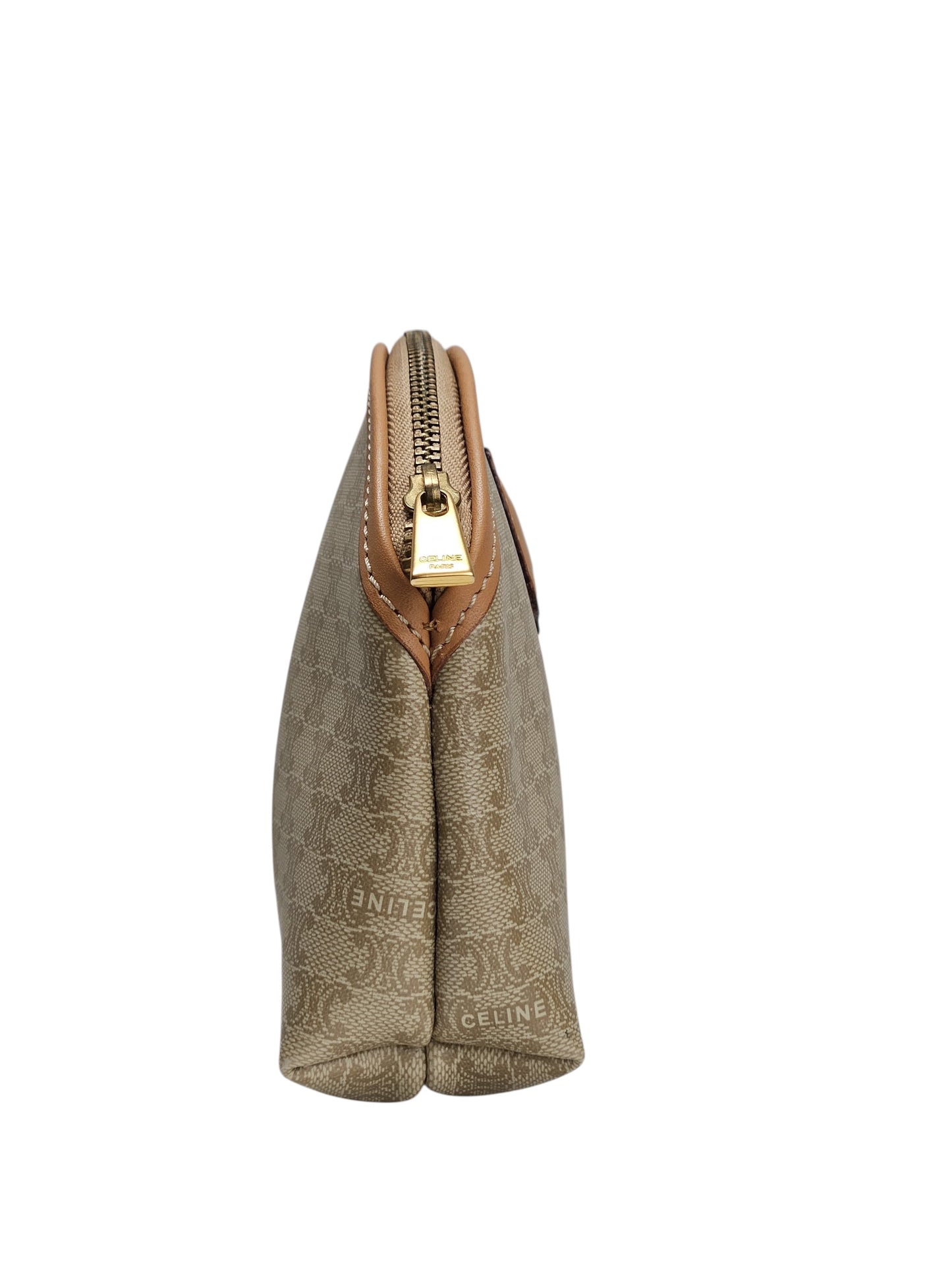 Celine Coated Canvas Vintage Cosmetic Pouch