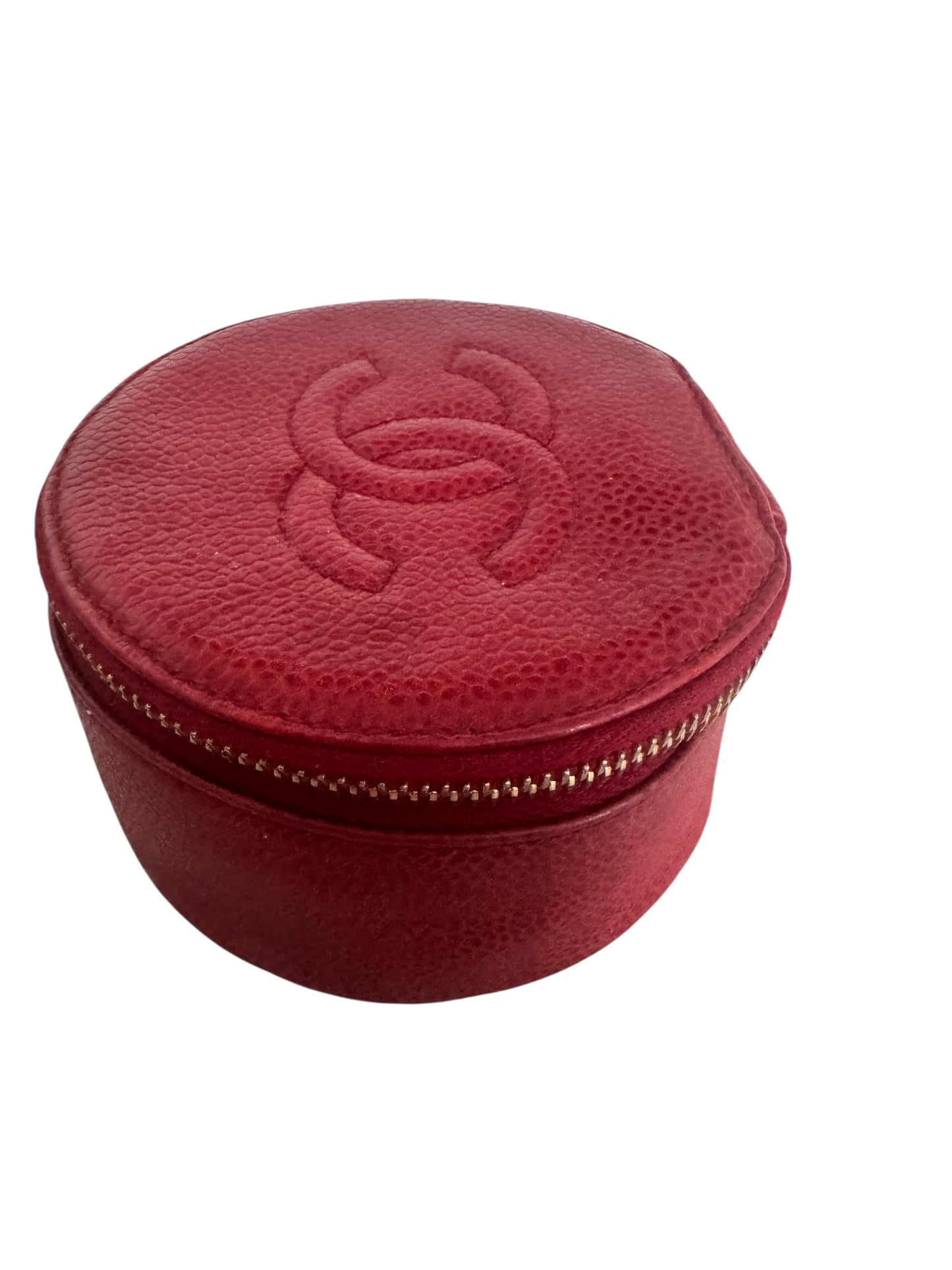 Chanel Timeless CC Caviar Leather Jewelry Case 1994-1996