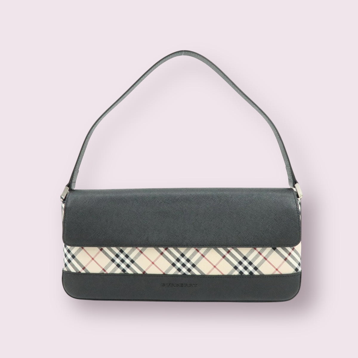 Burberry Nova Check Shoulder Bag (Black)