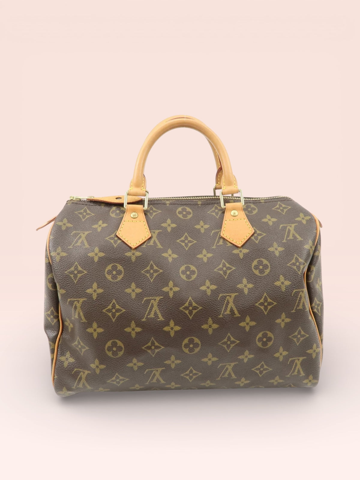Louis Vuitton Monogram Canvas Speedy 30 2002 w/ Lock & Key