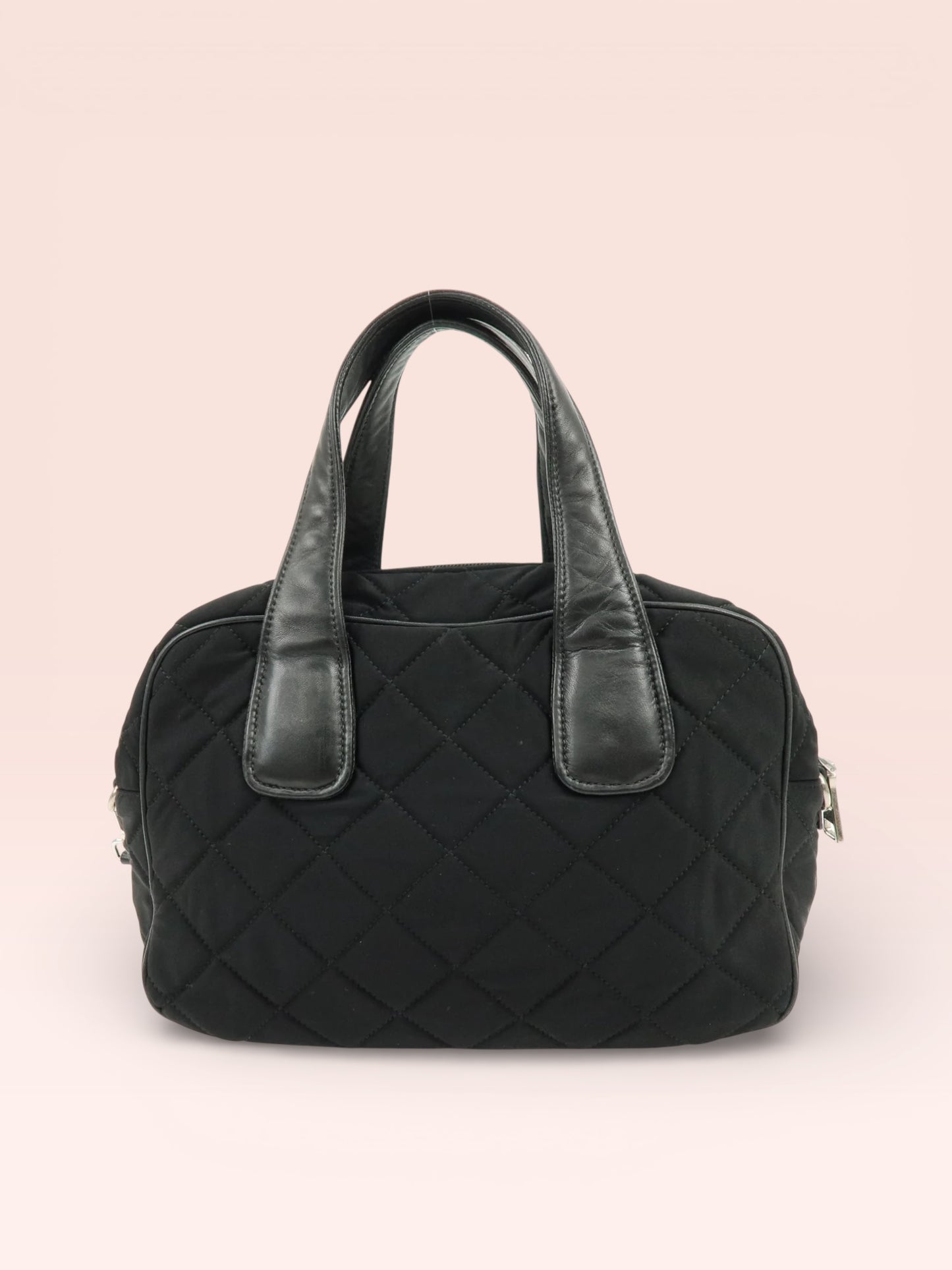 Prada Tessuto Nylon 2 Way Bag (Black)