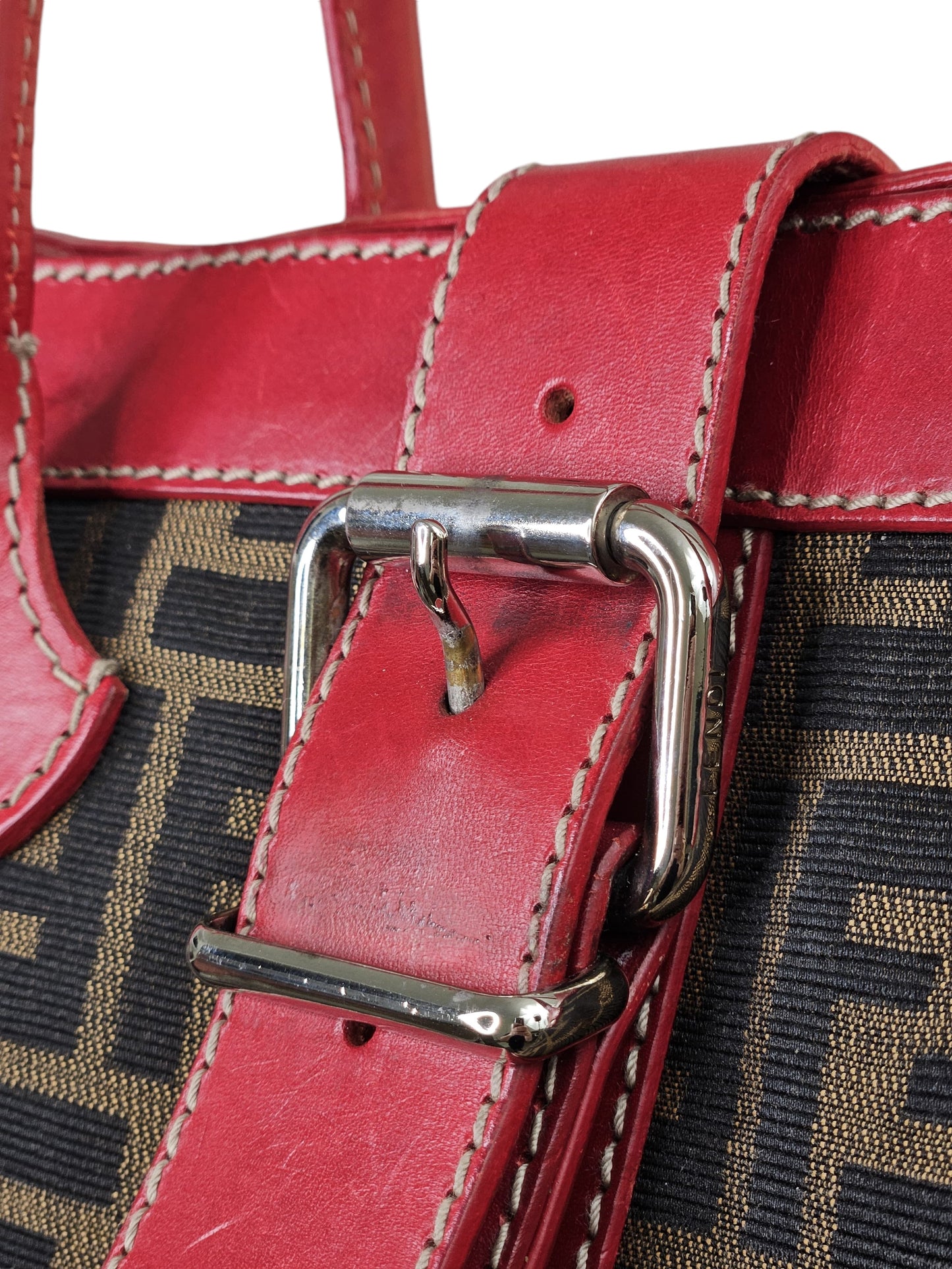 Fendi Vintage  Zucca FF Logo Tote