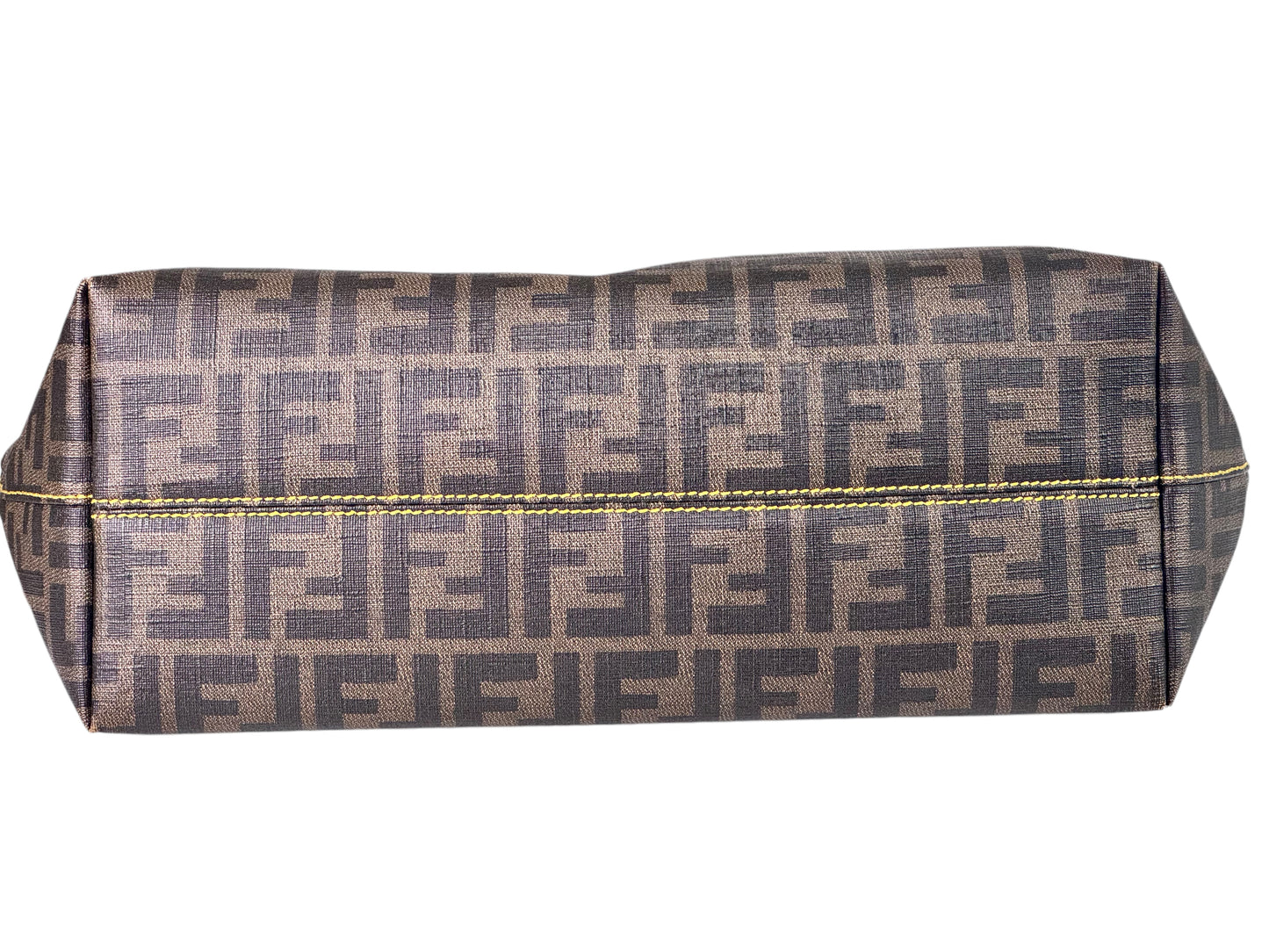 Fendi Zucca Rolled Tote Bag PVC Tote Bag Coated Canvas