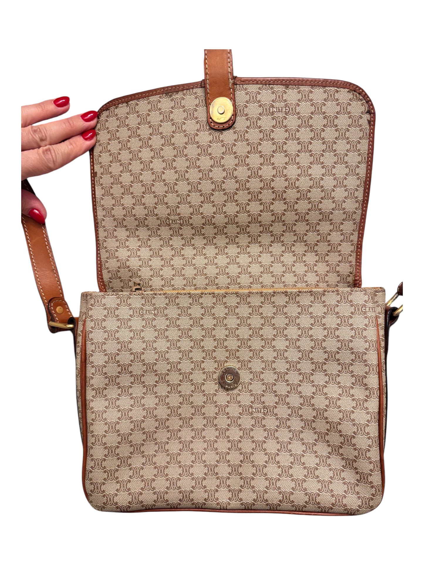 Celine Macadam Vintage Crossbody Bag
