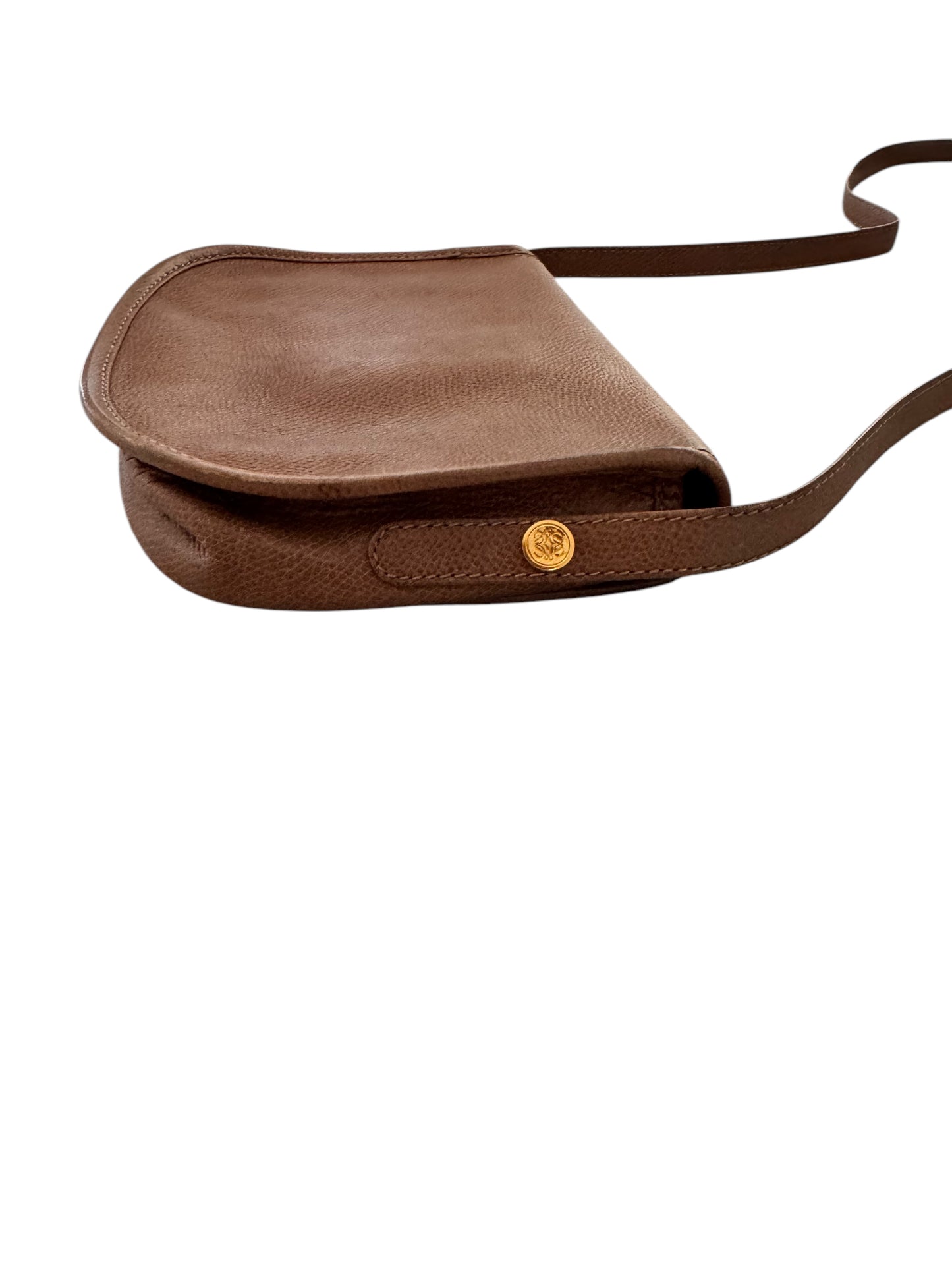 Loewe Anagram Vintage Leather Crossbody (Light Brown)