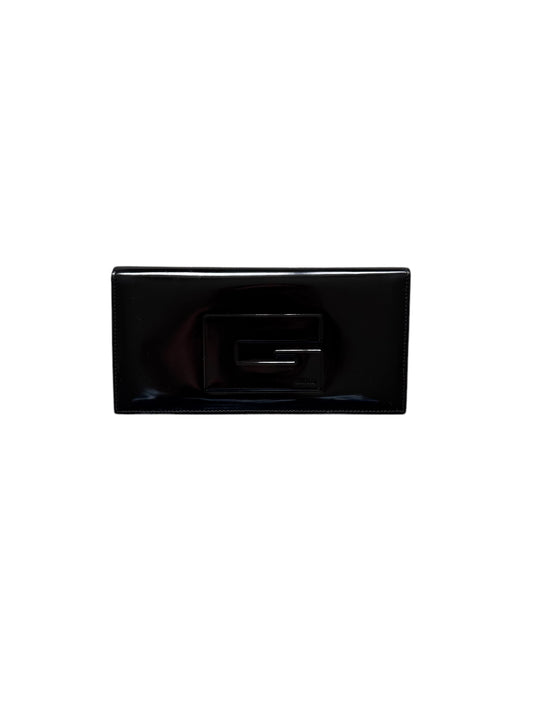 Gucci Patent Leather Vintage Long Wallet - Black