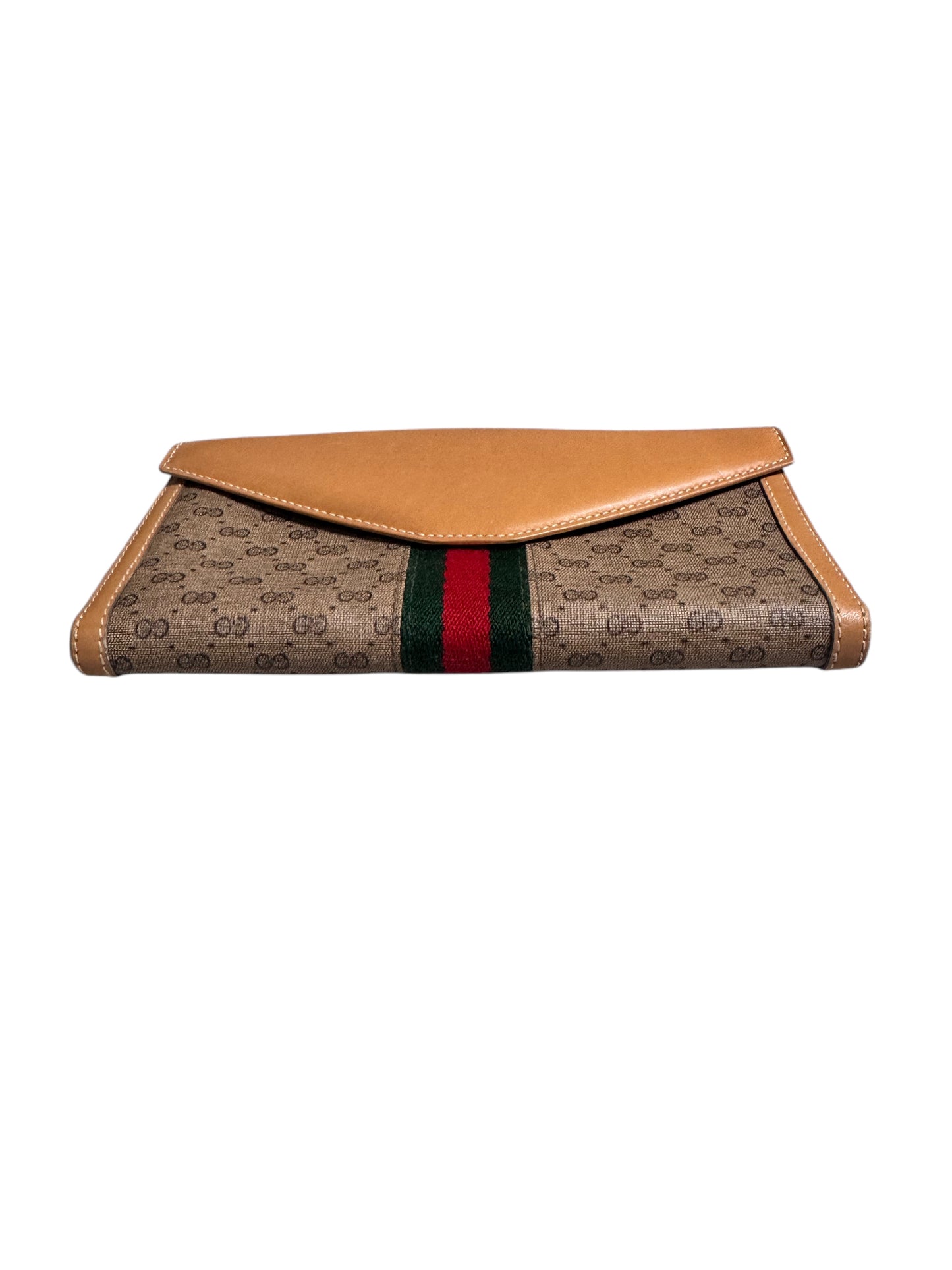 Gucci Vintage Web Stripe Long Supreme Wallet