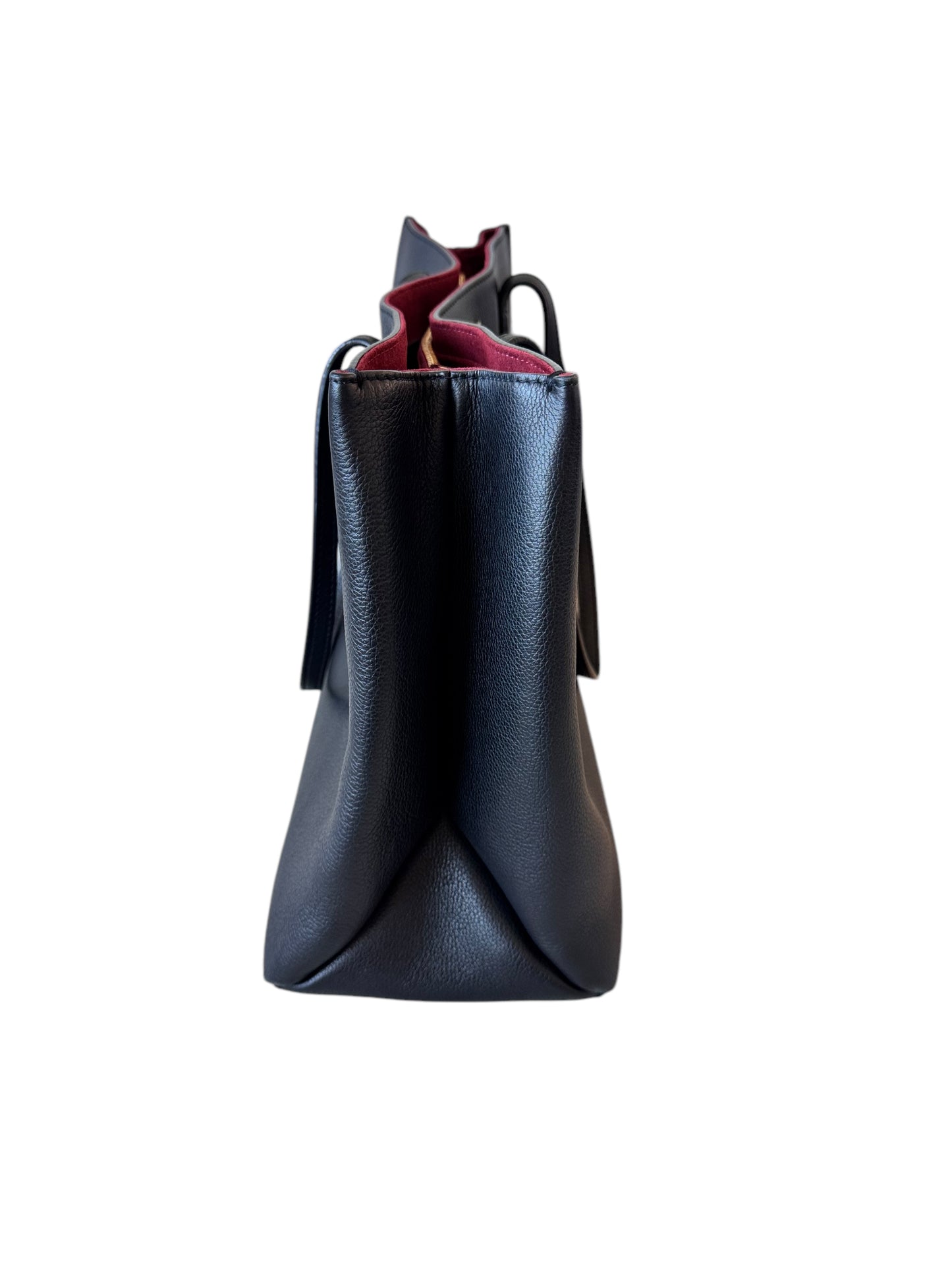 Louis Vuitton Grained Calfskin LockMe Shopper Tote (Black)