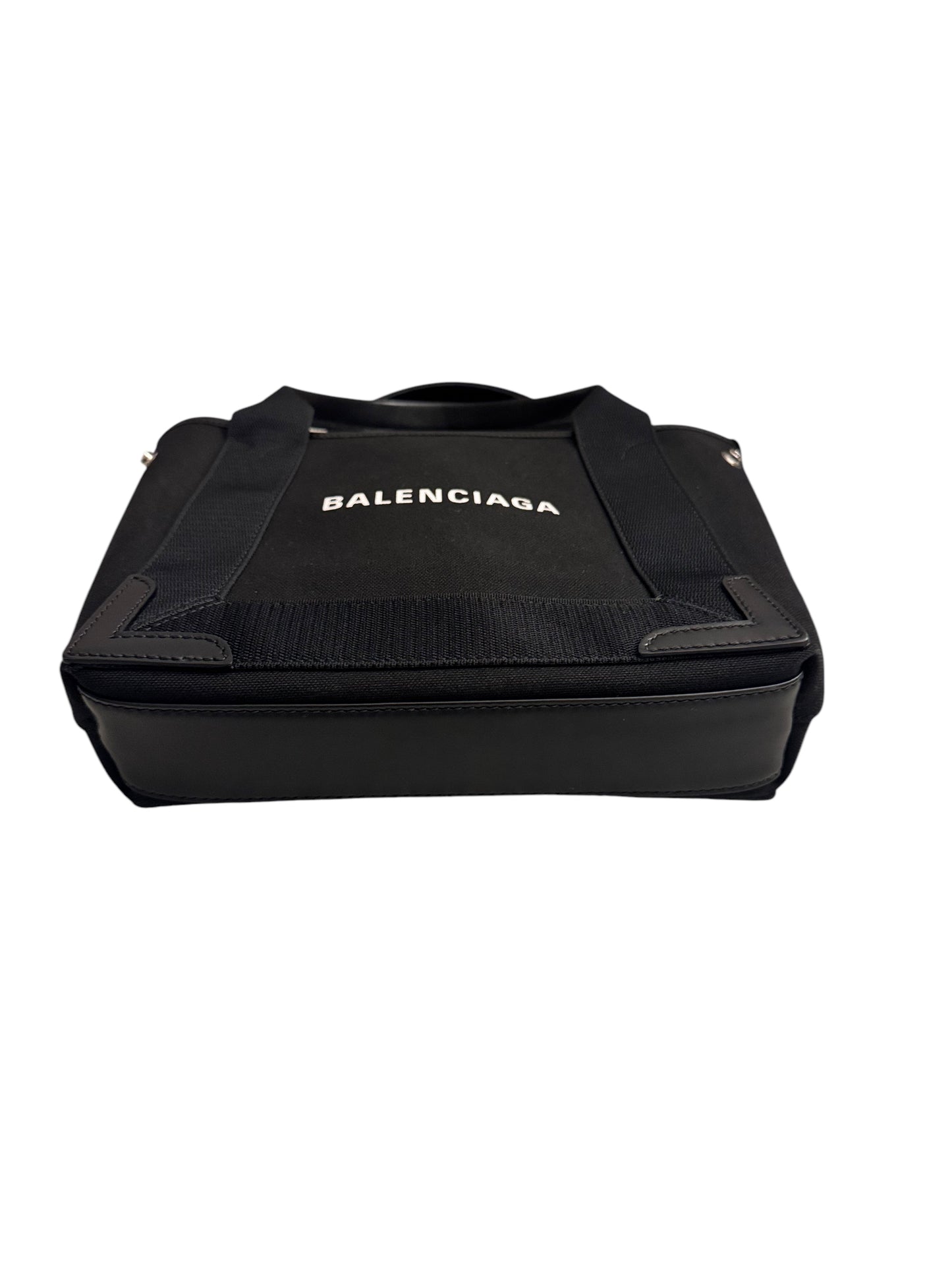 Balenciaga Canvas Cabas Tote with Pouch and Dustbag Black