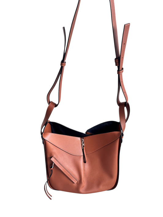 Loewe Calfskin Leather Classic Small Hammock Bag - Tan