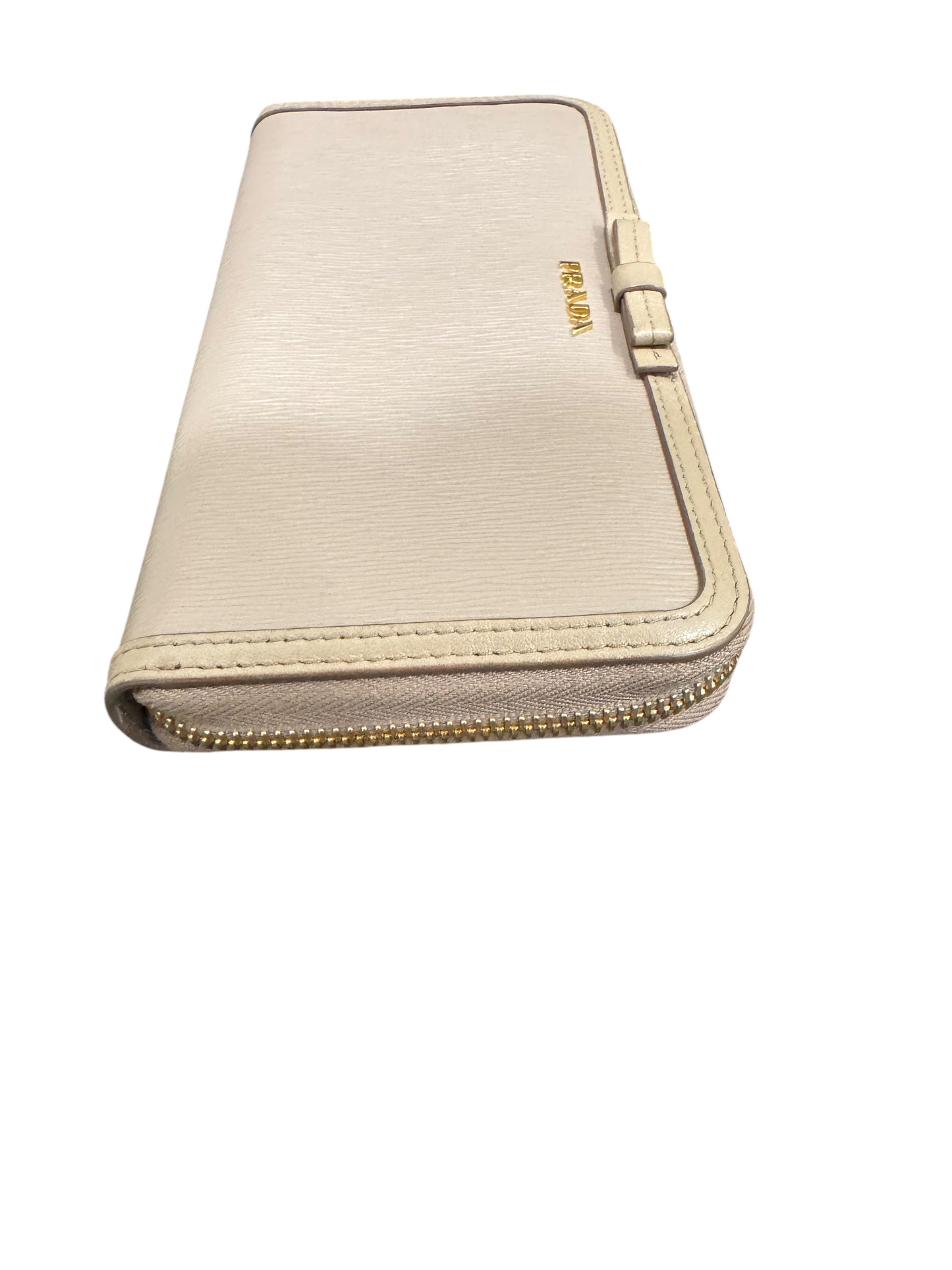 Prada Saffiano Leather Continental Zip Long Wallet