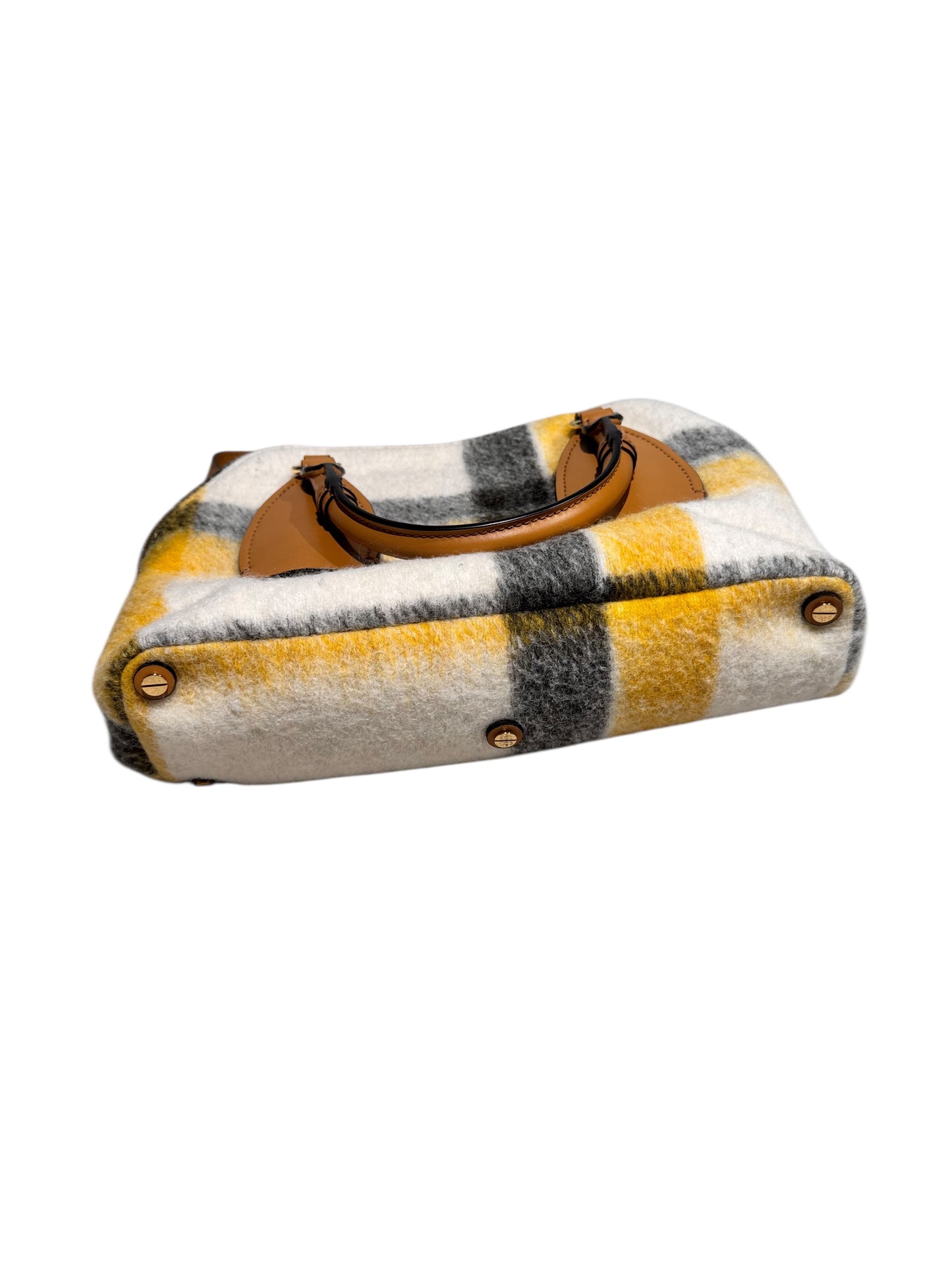 Chloe Wool/Leather Daria Handle Bag (2way)