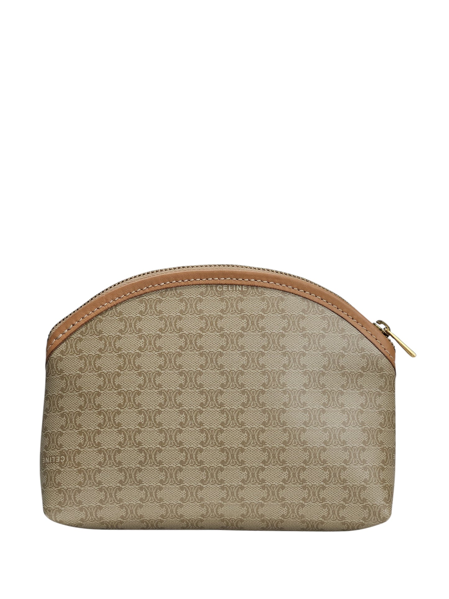 Celine Coated Canvas Vintage Cosmetic Pouch