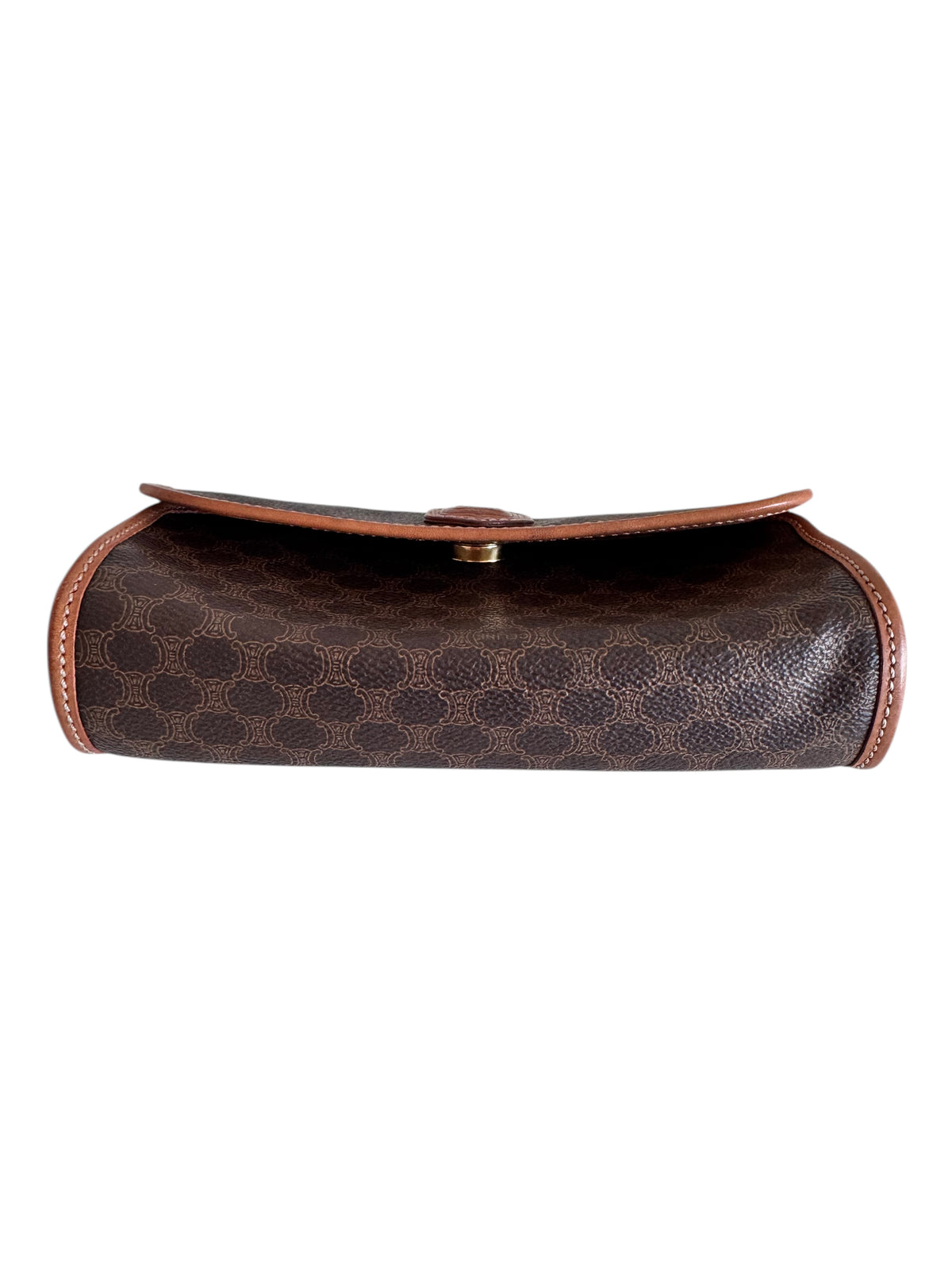 Celine Macadam Canvas Vintage Pouch (Brown)