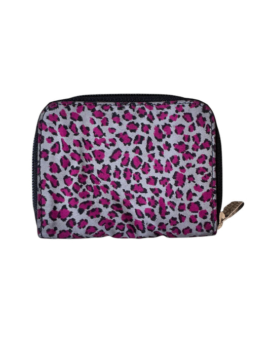 Bottega Veneta Leopard Print Zip Compact Wallet