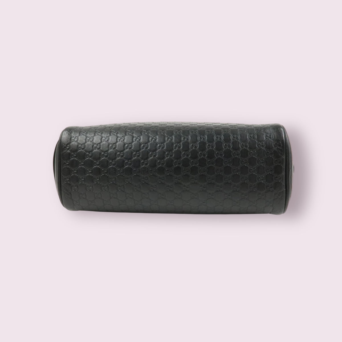 Gucci MicroGuccissima Leather Toiletry Pouch (Black)