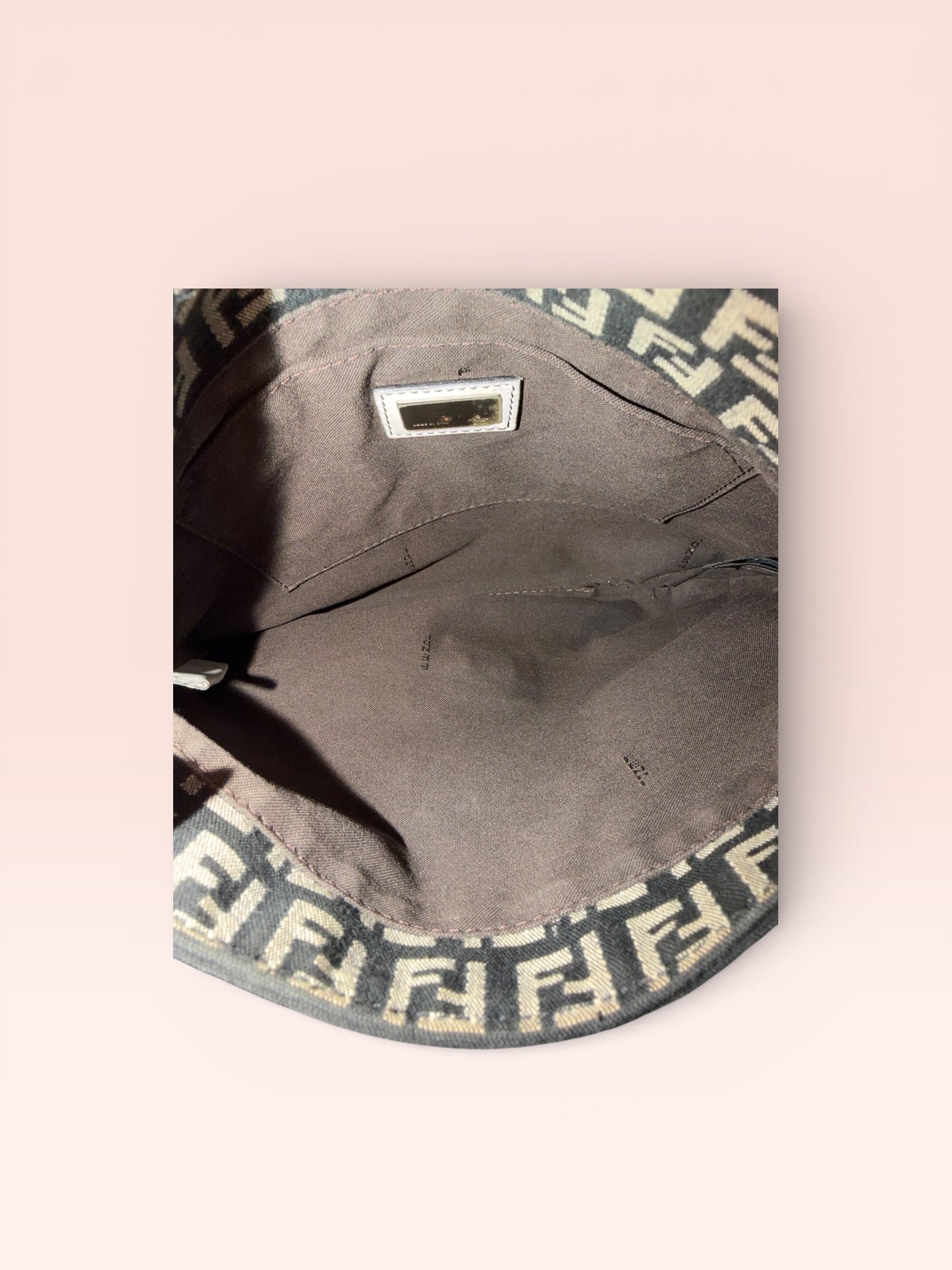 Fendi FF Canvas Zucchino Crossbody Bag