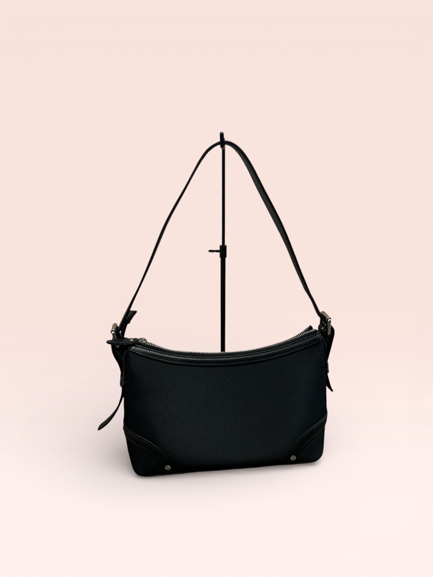 Burberry Canvas Nova Check Shoulder Bag