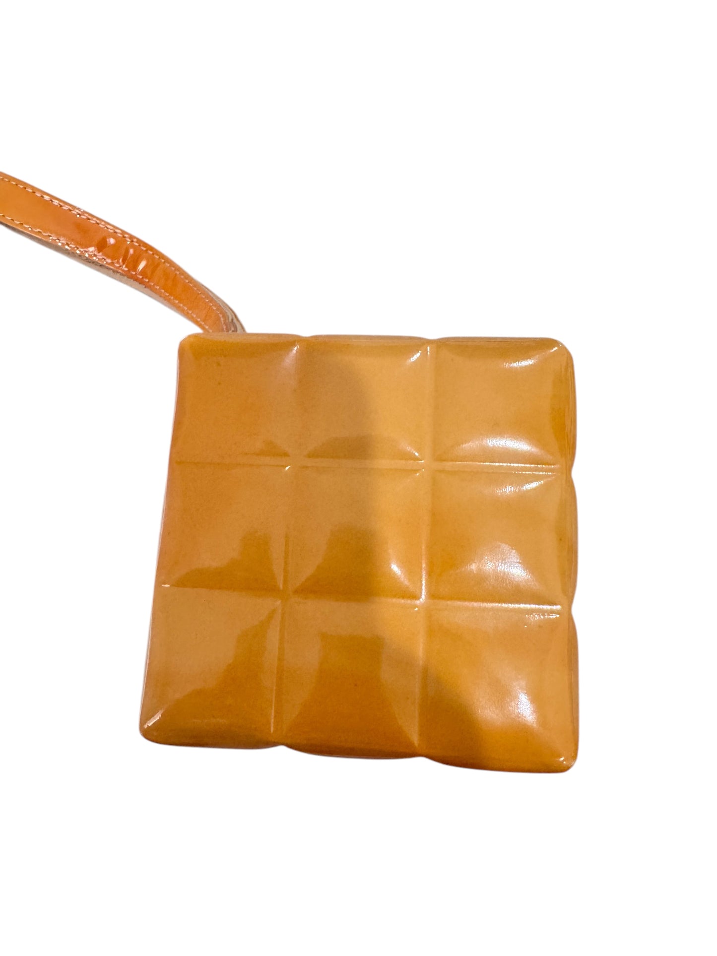 Chanel Chocolate Bar Patent Leather Rubik's Cube Vanity Pouch 2002-2003 (RARE!)