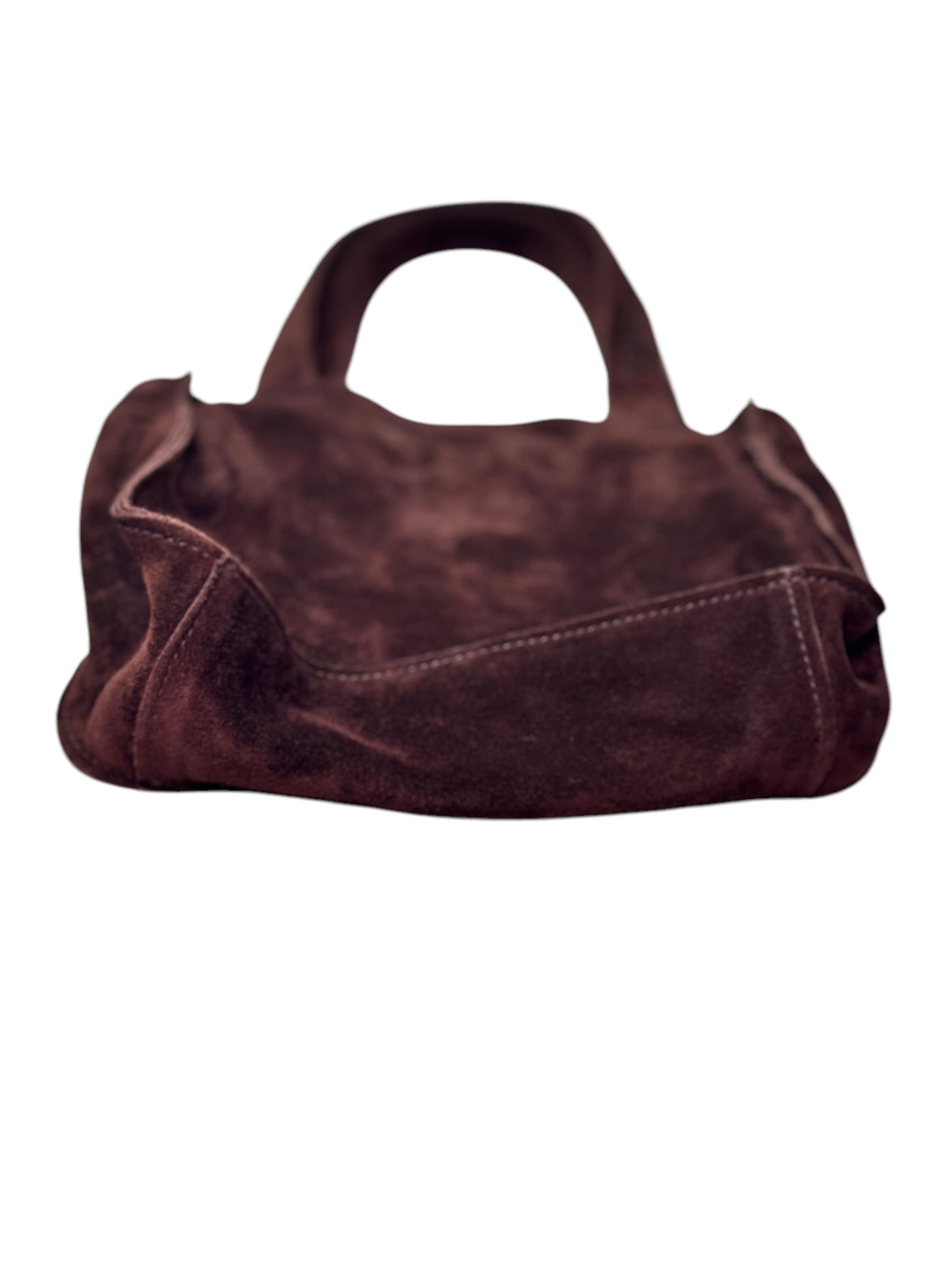 Chanel Vintage Suede Mini Tote (Brown) 1996-1997